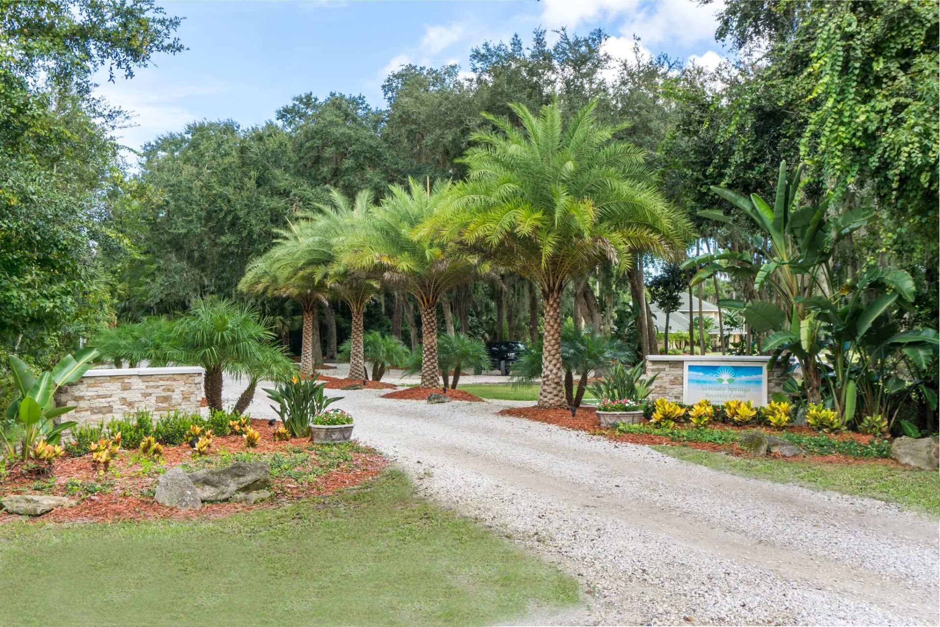 Exterior signage for Serenity Springs Recovery Center